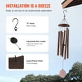 thumbnail image 6 of VEVOR Wind Chimes for Outside, 45 in, Deep Tone Wind Chimes with 6 Tubes, Unique Large Memorial Wind Chimes for Anniversary, Amazing Outdoor Decor for Your Patio, Porch, Garden and Backyard, Bronze, 6 of 9
