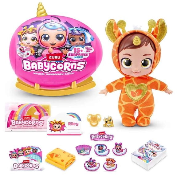 Babycorns Series 1 SMALL GOLD Horn Surprise Mystery Plush (15  Surprises)