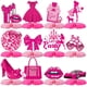 thumbnail image 1 of Decoraciones de fiesta Tarklanda Pink Girls para cumpleaños, paquete de 12, 1 of 7