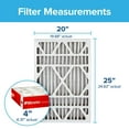 thumbnail image 2 of Filtrete 20x25x4 Air Filter, MPR 1000, MERV 11, Allergen Defense 12-Month Deep Pleated 4-Inch Air Filters, 2 Filters, 2 of 9