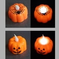 thumbnail image 3 of Injueey 12 unids/set Linda electrónica Jacks-o-Lantern para luz nocturna de calabaza de Halloween de ambiente festivo Iluminación navideña, 3 of 6