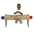 thumbnail image 3 of Delta Children Wooden Play N Store Building Bricks Play Table with 100+ Play Bricks Included - Large Brick Plate Compatible with LEGO, MegaBlocks & More - Legs Fold for Easy Under Bed Storage, Grey, 3 of 16