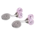 thumbnail image 5 of 2PCS White Pull Chains Crystal Glass Ice Cracked Ball Pull Chain for Ceiling Fan Light Decoration 50cm Extension Chain, 5 of 8