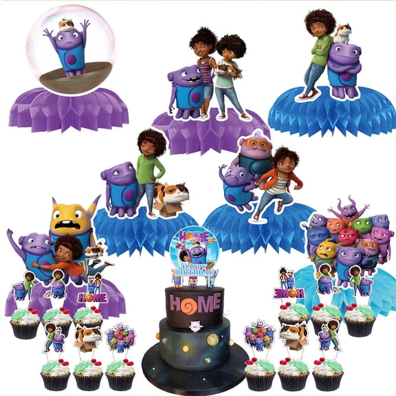 Dreamworks Home Honeycomb Centerpieces Table Toppers Decorations for Birthday Party Decor Supplies