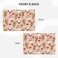 thumbnail image 3 of Placemats Set Of 4 / 6, Cute Cartoon Elk Deer Santa Claus Placemats For Dining Table Indoor/Outdoors Heat Resistant Washable Placemats 18" X 12", 3 of 8