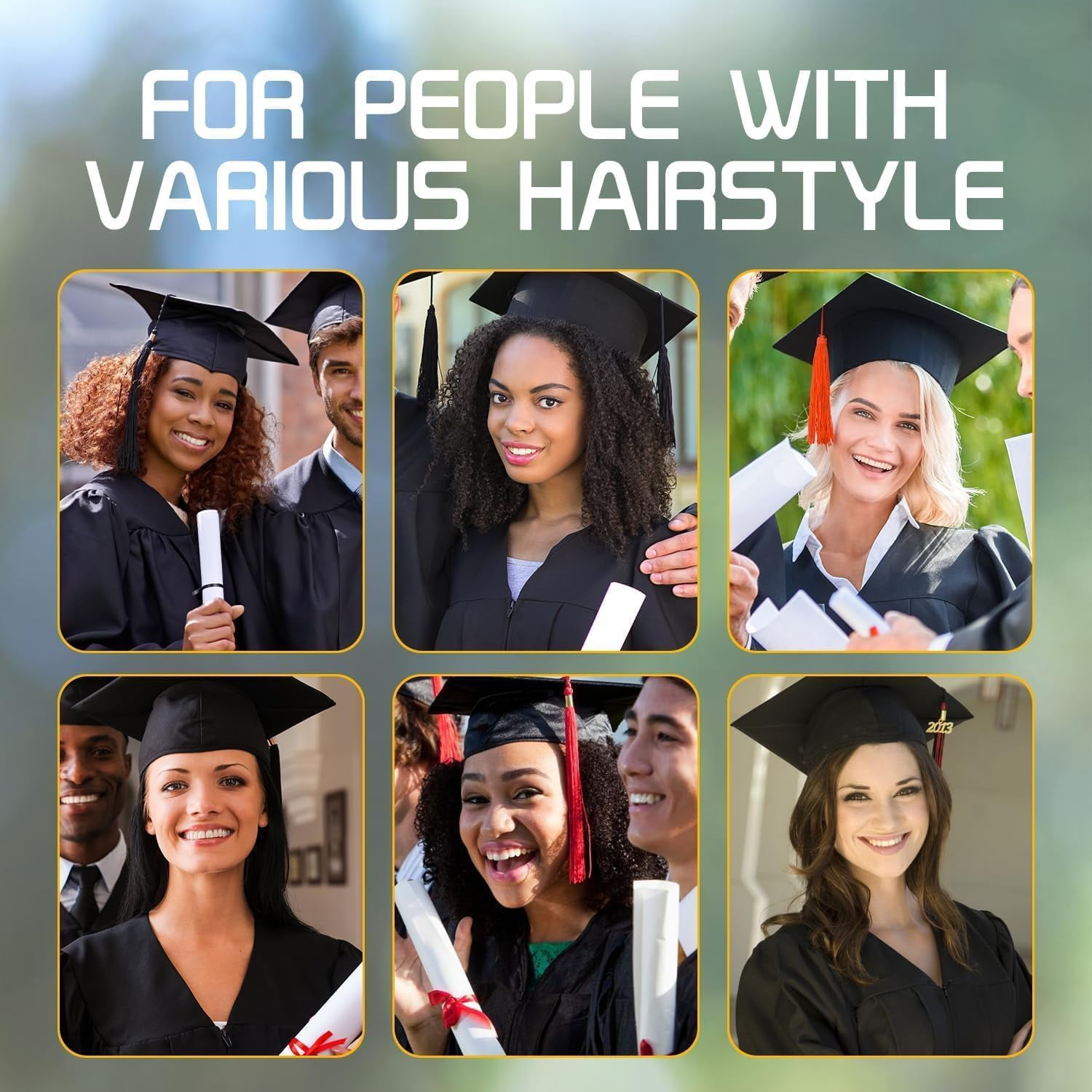 2 Packs Graduation Cap Headband Grad Cap headband for Graduation Cap Insert, Cap Headband Insert for Securing Your Grad Cap and Your Hairstyle, Graduation Gift