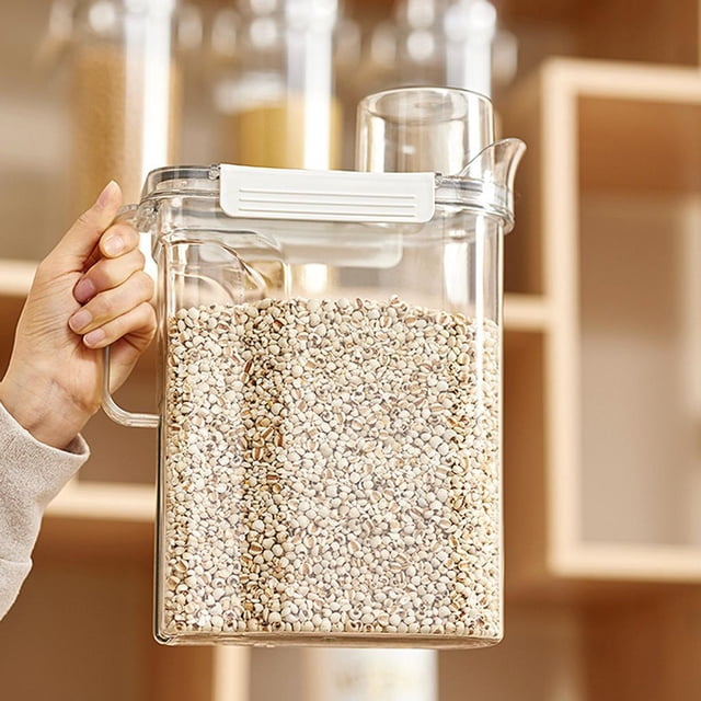 Recipiente para cereales Macarena con tapa Medidor de almacenamiento grande
