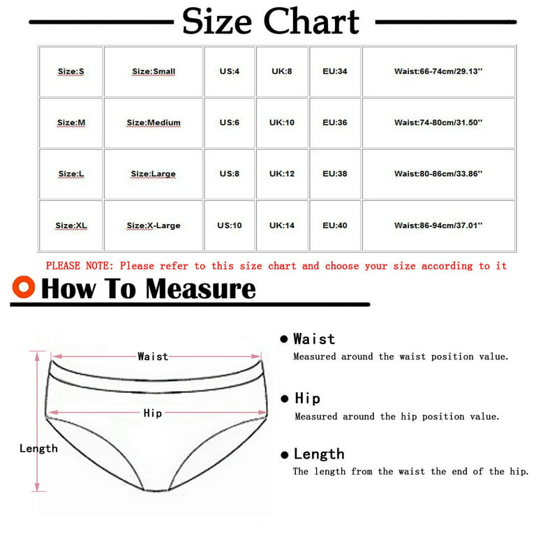 HUPOM Breathable Underwear For Women Girls Panties Thong Casual Tie Comfort  Waist Multi-color XL