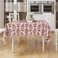 thumbnail image 4 of XAJAT 70‘‘x90'' Pink Rectangle Tablecloth, Cotton Linen Table Covers With Cartoon Prints, 4 of 4