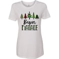 thumbnail image 3 of Inktastic Buon Natale Festive Christmas Trees Women's T-Shirt, 3 of 5