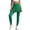 Green, variant on Women's Skirted Yoga Pants, High Waist Pleated Overlay Workout Leggings, 2 in 1 Sport Bottoms for Gym Tennis