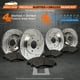 [avant + Arrière] Rotors XDS Premium Max Brakes avec Plaquettes en Carbone Métallisé TA038433-1 – image 2 sur 8