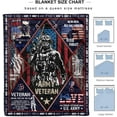 thumbnail image 3 of Gift for Veteran, Army Veteran Blanket, Proud Patriotic Blanket 60"x50" Soft Army Veteran Throw Blanket Soldiers Navy Army Air Force Veteran Day Meaningful Gifts, 3 of 6