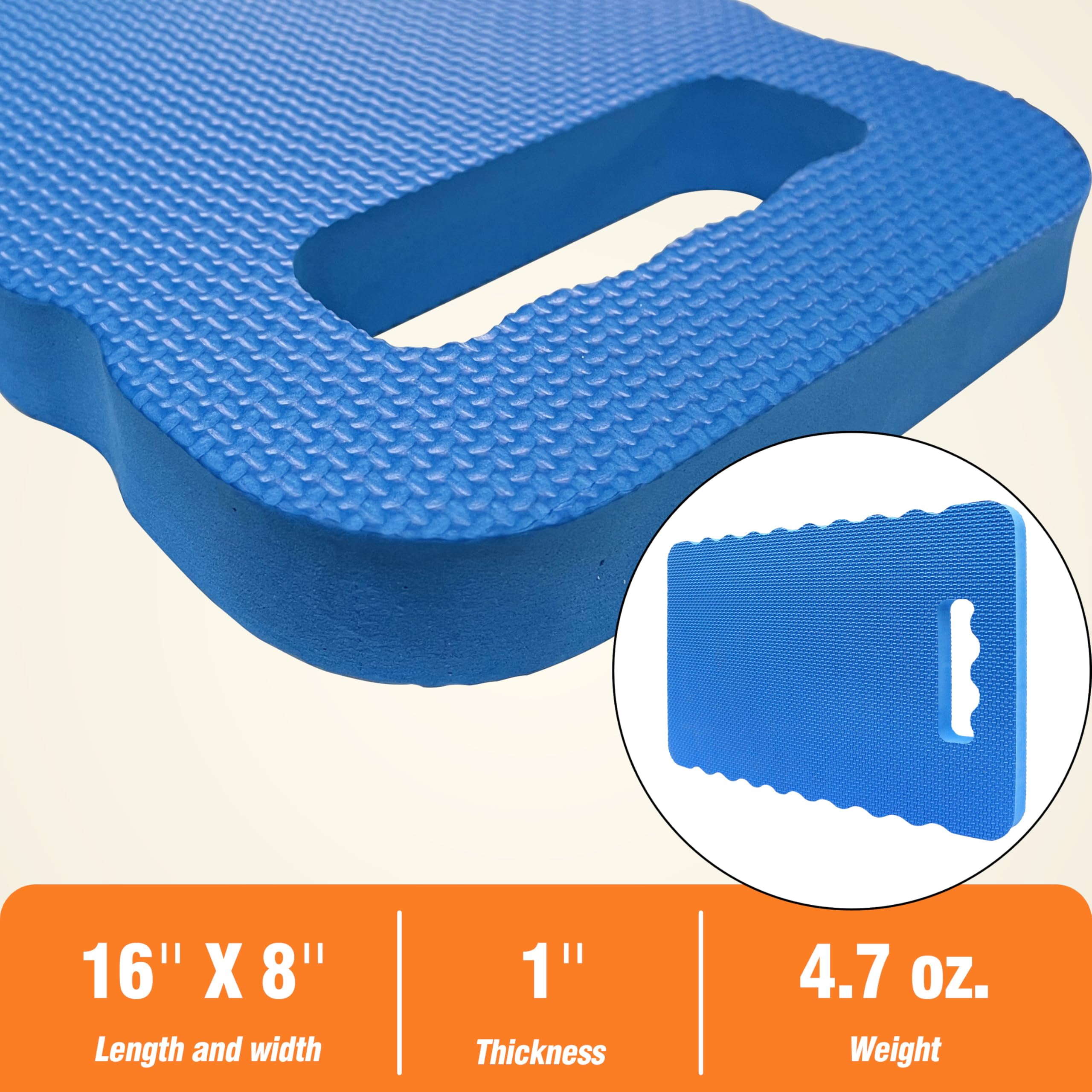 Gardzen 3 Pack Garden Kneeling Pad - for Gardening, Baby Bath, Yoga, Pilates, Exercise, 18"x11"x1", Blue