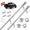 Silver, variant on FIASON 5 FT Upgraded Tangle Free Flag Pole, 1" Thickened Stainless Steel Heavy Duty Flagpole for 2x3 3x5 4x6 Flags, 2026 America 250th Anniversary, RV, Truck, Boat, Yard, Parades (No Bracket & Flag)