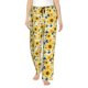 thumbnail image 1 of Balery Navy Blue Leaf Sunflower Pantalones de pijama para mujer, pijamas ultraligeros, pantalones de estar por casa-Medium, 1 of 6