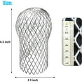 thumbnail image 3 of 8 Pack Gutter Downspout Guard, Downspout Guard Filter Strainer 3.5 Inch Aluminium Expandable Mesh, Gutter Screen Cover Protector Prevents Leaf Debris and Rodent Blocking (8), 3 of 7