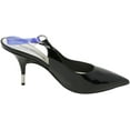thumbnail image 2 of Alain Tondowski Chaussures à Bride Arrière pour Femmes Vit. Noir Doux / Bleu Électrique Hauteur Cheville - 7.5M, 2 of 3