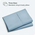 thumbnail image 2 of The Great American Store King Pillow Cases Solid Light Blue - 6 Pack - Envelope Closure - Soft Brushed Microfiber Fabric - Shrinkage and Fade Resistant Pillow Cases King Size 20 X 40 Inches, 2 of 4
