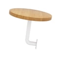 thumbnail image 2 of Mesa de centro redonda de pared minimalista de 15,75 pulgadas, escritorio de pared, banco de trabajo para balcón, sala de estar, cocina y comedor., 2 of 8