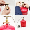 thumbnail image 3 of Convertidor de estufa de gas de aleación de aluminio Cilindro LPG a conector de estufa al aire libre FLhrweasw Nuevo, 3 of 4
