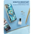 thumbnail image 7 of i-Blason Cosmo Snap Case Designed for iPhone Xs (2018) / iPhone X (2017), Slim with Built-in 360° Rotatable Ring Holder Kickstand Supports Car Mount (Ocean), 7 of 7