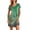 Green Flower, variant on Nightgowns for Women Short Sleeve Sleepshirt V Neck Short Nightshirt Pullover Soft Ruffled Sleepwear