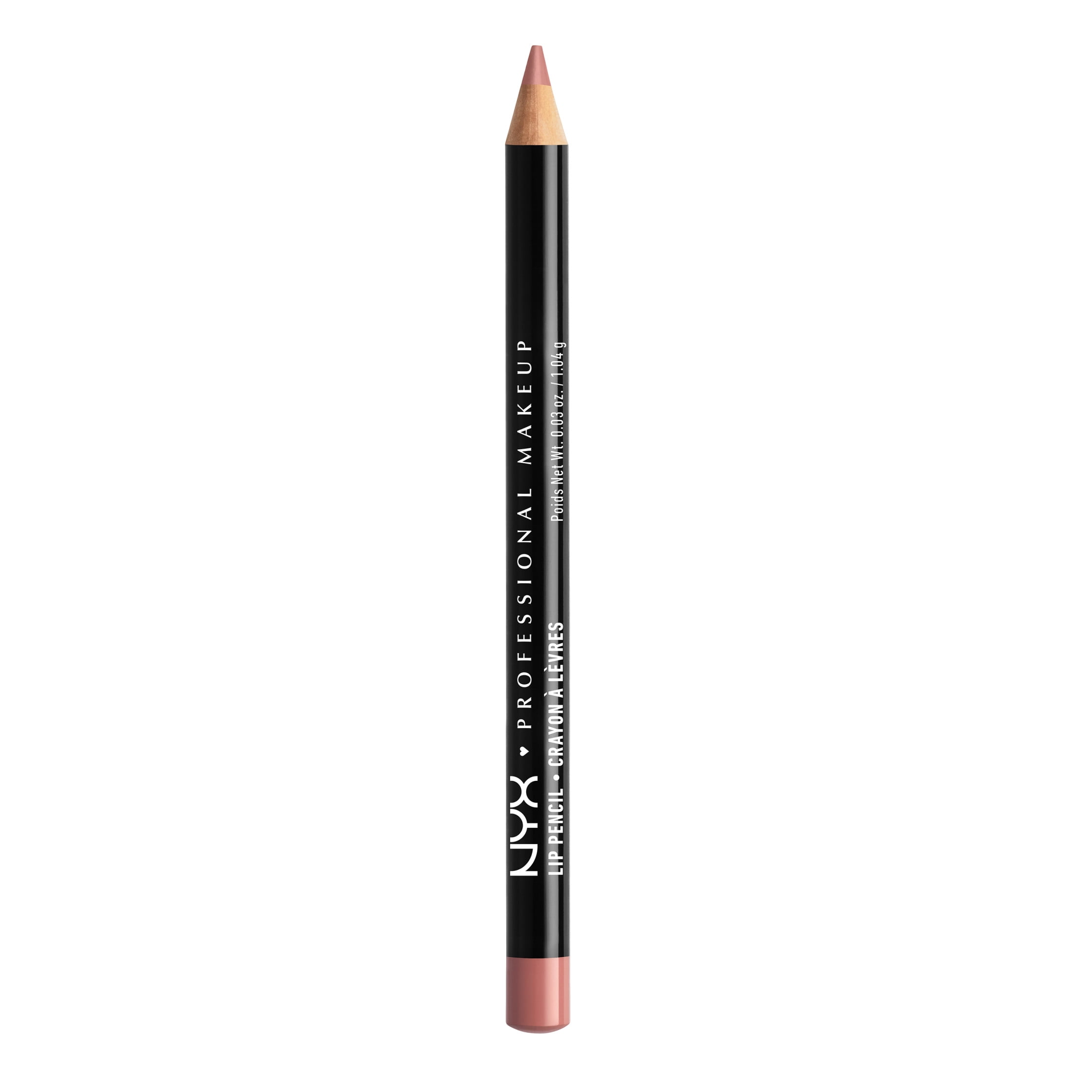 (3 pack) NYX Professional Makeup Slim Lip Pencil, Long-Lasting Creamy Lip Liner, Nude Pink, 0.03 oz