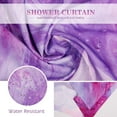 thumbnail image 4 of Extra Long Shower Curtain - Purple Pink Tie Dye Marble Lavender Abstract Modern Fabric Cloth Bath Shower Curtain Set with 12 Hooks Bathroom Decor Accessories Bathtub Curtain, 72"x78", 4 of 6
