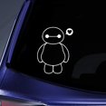 thumbnail image 1 of Bargain Max Decals Cute Hero Silhouette Sticker Decal Notebook Car Laptop 5.5" (White), 1 of 4