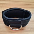 thumbnail image 2 of Correa de tobillo Neopreno acolchado Muñequera de fitness con anillo en D Ejercicios de alta resistencia Cinturón Correa de polea de gimnasio para máquinas de cable (paquete de 2 negros), 2 of 5