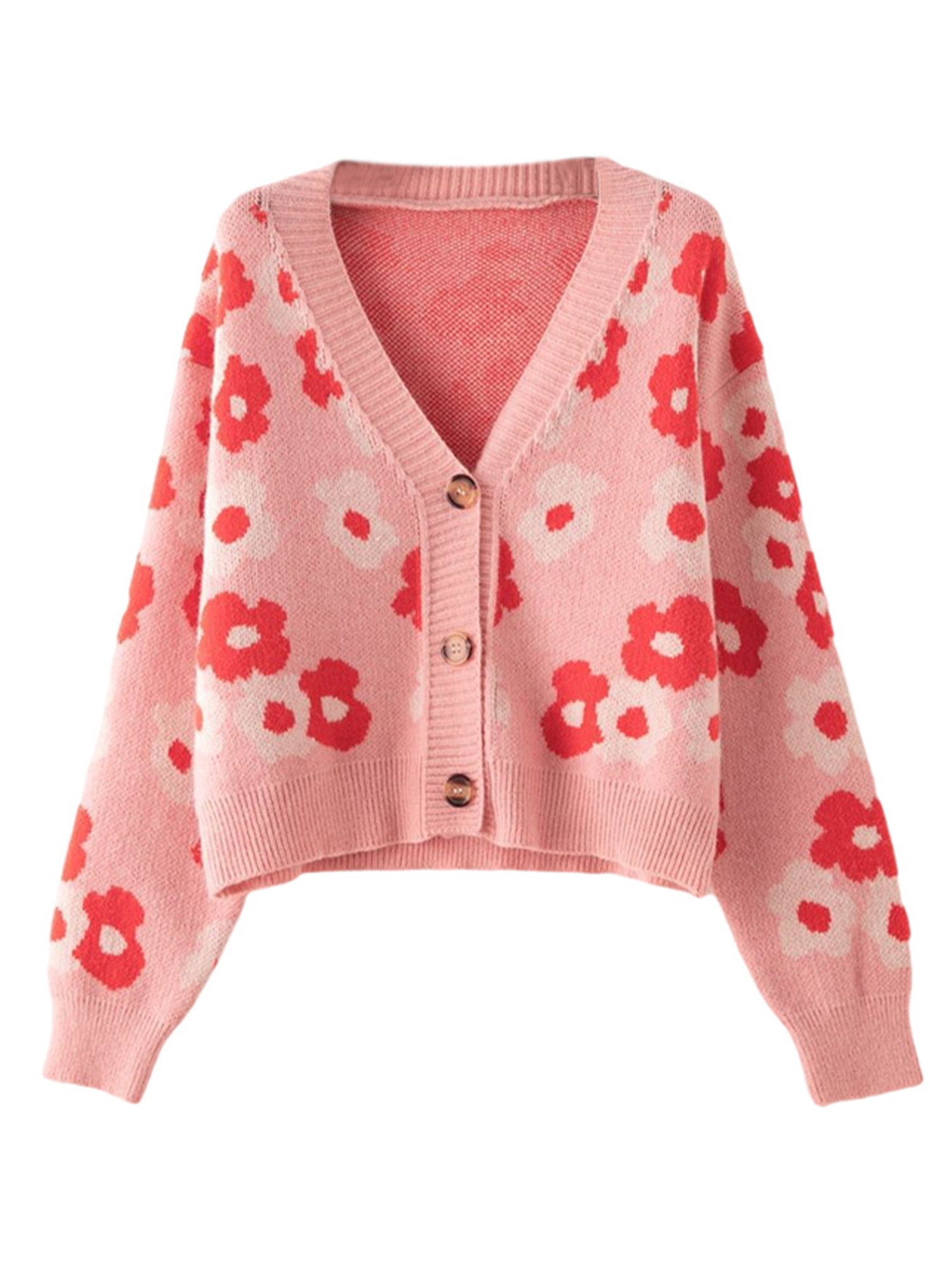 MAWCLOS Daisy Flower Knit Cardigan for 