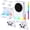 white, variant on Arcticwind Wall Mount Holder for Xbox Series S,Wall Mount Kit Accessories with Adjustable Cooling Fan,USB Port, RGB LED Light Strip,White