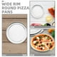 thumbnail image 3 of Bandeja redonda para hornear pizza de 6 pulgadas de ancho, de aluminio, antiadherente, para horno, parrilla, 2 unidades, 3 of 7