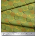 thumbnail image 3 of Soimoi Green Heavy Canvas Fabric Lemon Slice Vegetable Decor Fabric Printed Yard 58 Inch Wide, 3 of 3