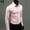 Pink, variant on Ayyufe Men's Solid Candy Color Long Sleeve Slim Fit Dress Shirt Top Celadon