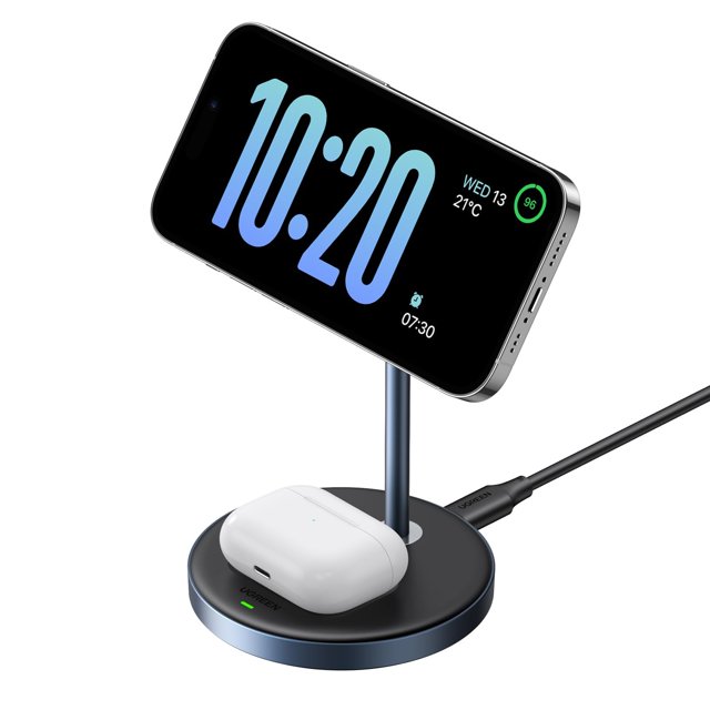 Estación de carga inalámbrica UGREEN MagFlow para iPhone y AirPods