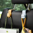 thumbnail image 2 of 4pcs Seat Back Hook Universal Multi-Function Storage For Invisible Car Back Seat Cute Small Hook Storage Hook, 2 of 4