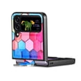thumbnail image 4 of For Samsung Galaxy Z Flip 4 Case Luxury PU Leather Colorful Shockproof Ring Holder Portable Protective Cover, 4 of 9