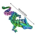thumbnail image 3 of 3D Printed Articulated Dragon Toy, 3D Printed Dragon With Articulated Design For Flexible Body Movement, Desktop Display Collection School Teaching Stress Reliever And, 3 of 5