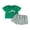 Green, variant on BemeyourBBs Toddler Baby Boy Mardi Gras Outfit Spring Summer Carnival Clothes Cute Tractor Embroidery Short Sleeve T-Shirt Top and Shorts Set
