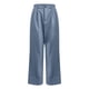 thumbnail image 4 of ICHUANYI Clearance Fashion Women Summer Casual Loose Pocket Solid Button Zipper Trousers Elastic Waist Pants(Blue, S) ICHUANYI WER2023081206255, 4 of 7