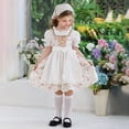 thumbnail image 3 of Mepaouo Girls German Dirndl Dress Oktoberfest Bavarian Outfit Set Kids Country Apron Maid Skirt White, 3 of 9