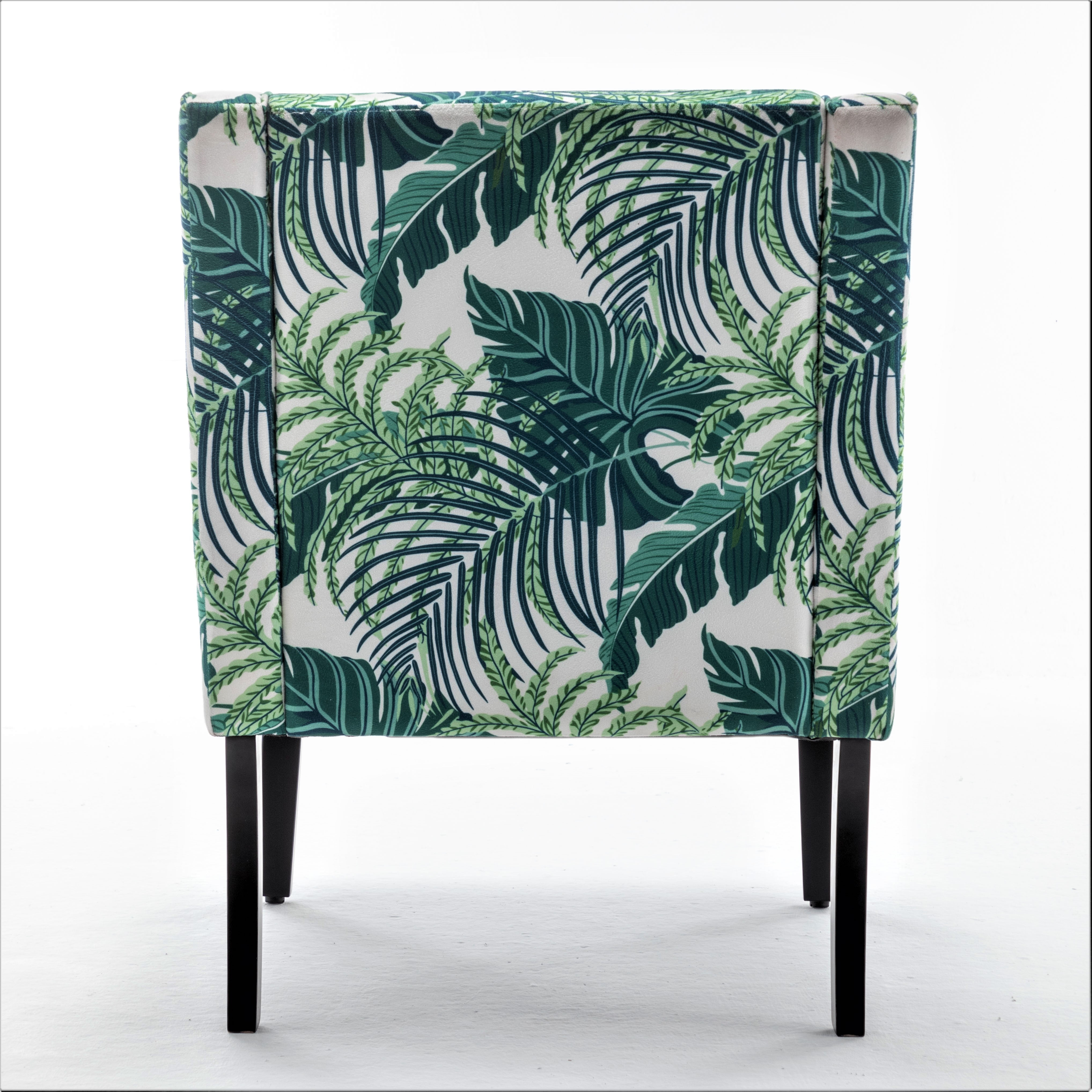 US Pride Furniture Correen 25" Wide Microfiber Accent Chair with Recessed Arms, Green