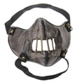 thumbnail image 3 of Máscara bucal de cuero Cosplay River Half Face Máscara protectora deportiva punk (boca de barras de metal) ER, 3 of 5