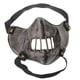 thumbnail image 3 of Máscara bucal de cuero Cosplay River Half Face Máscara protectora deportiva punk (boca de barras de metal), 3 of 5