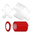 thumbnail image 4 of 10x adornos colgantes para decoración de de Navidad, letrero en blanco con cuerdas colgantes, práctica decoración navideña colgante para comedor F Macarena Decoraciones colgantes, 4 of 7