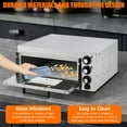 thumbnail image 2 of Electric Pizza Oven,Commercial Pizza Oven Countertop,Home kitchen Stainless Steel Electric Pizza Oven, Indoor Pizza Maker with Crumb Tray, Timer, Single Deck Layer Pizza Cooker for Restaurant, 2 of 7