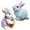 style4, variant on ICERUN 2Pcs Garden Statues,Resin Mini White Rabbit Sculpture Yard Art,Real Bunny Appeal Statues Outdoor Garden Decor,Style1