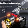 thumbnail image 3 of LED Head Torch Headlamp Sensor Headlight Zoom Flashlight Rechargeable Lot Y9A7, 3 of 8